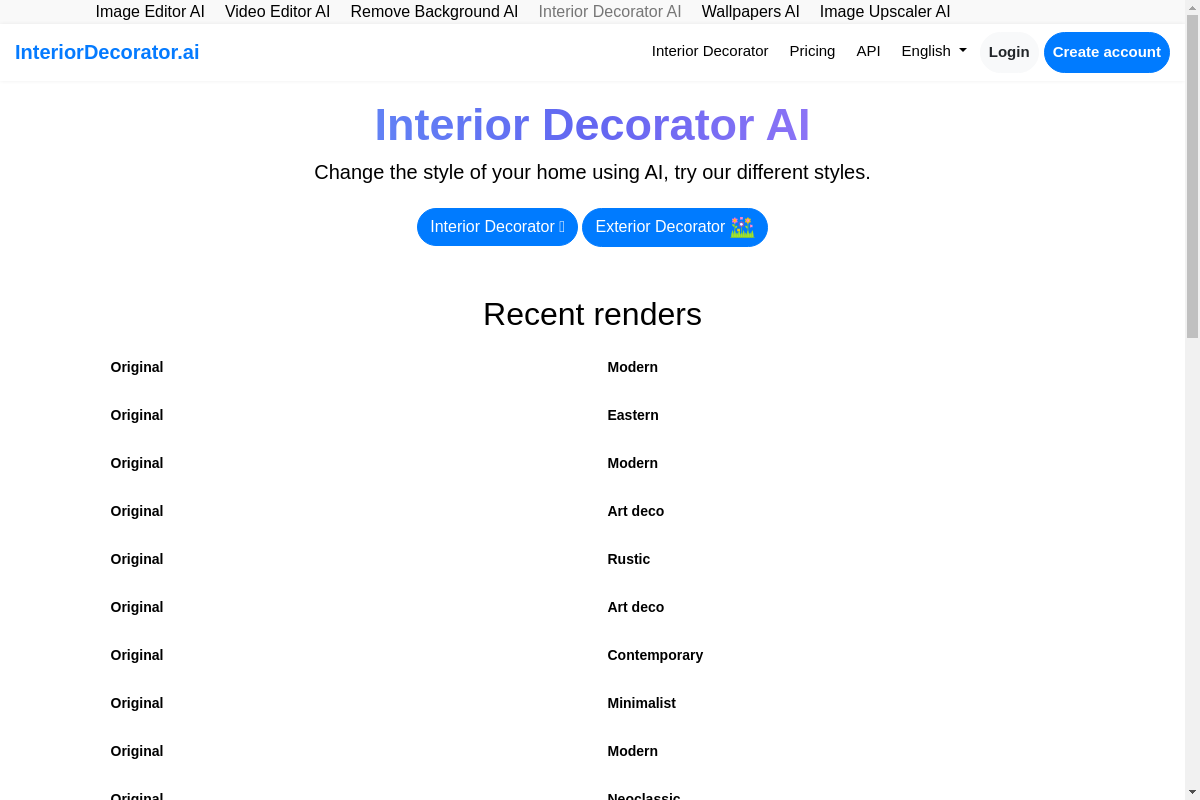 Interior Decorator AI