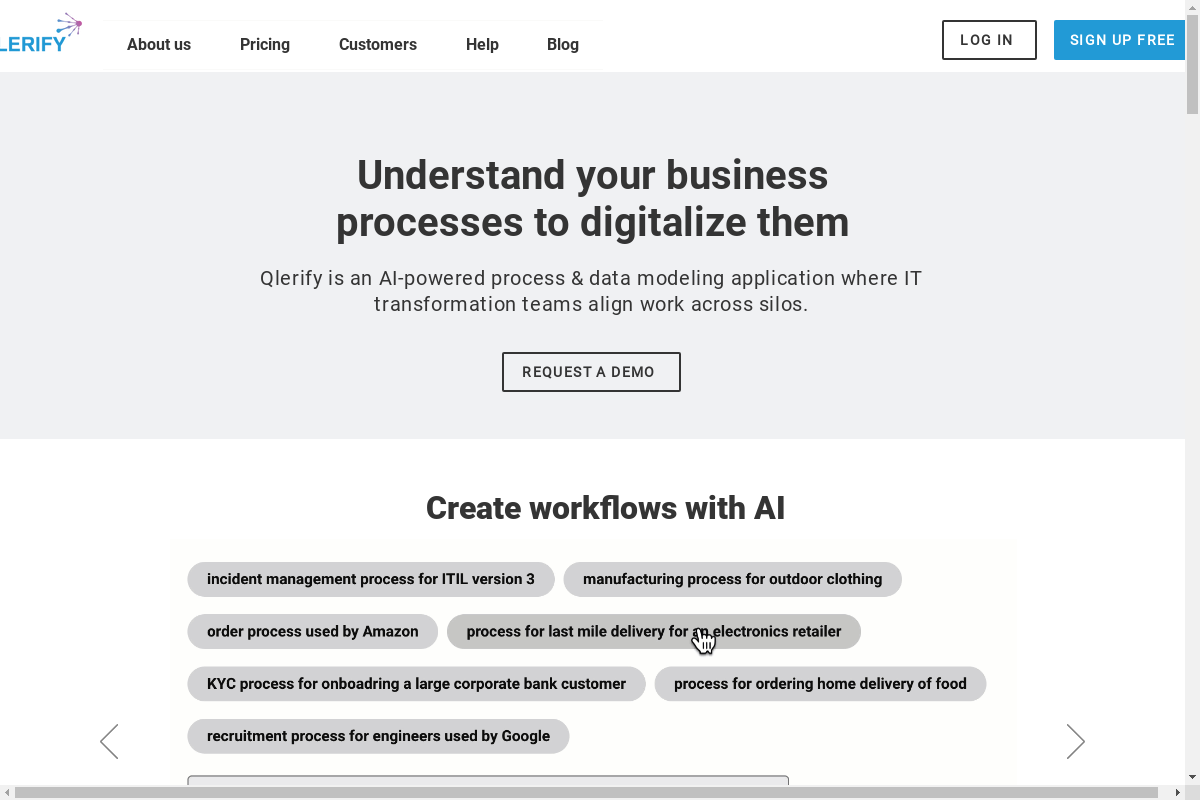 Qlerify Process and Data Modeler