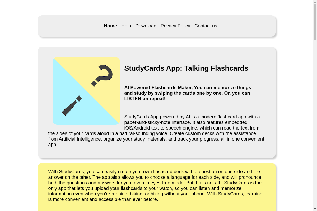 StudyCards App