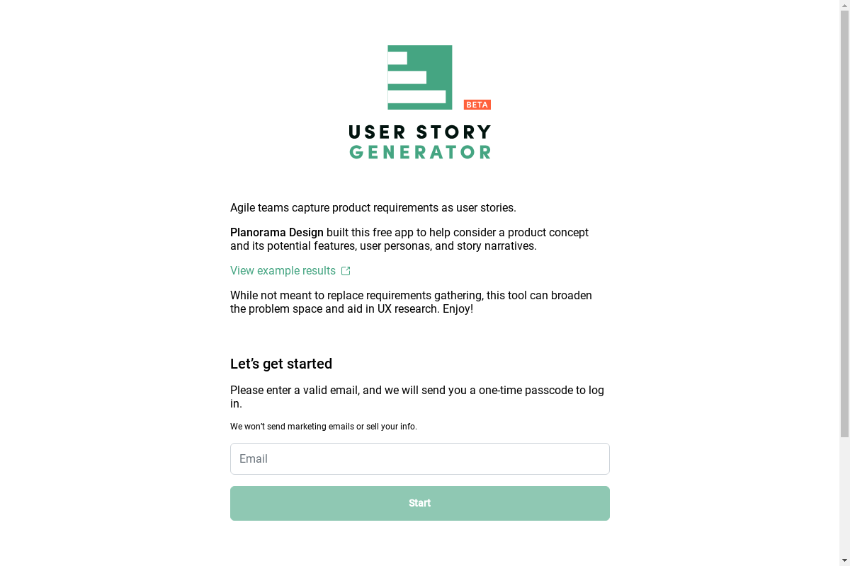 User Story Generator